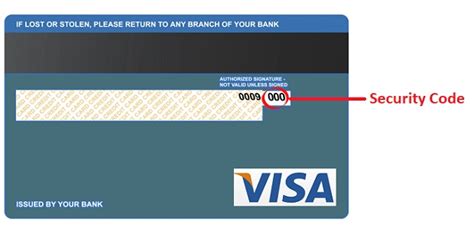 3 digit security code on debit card